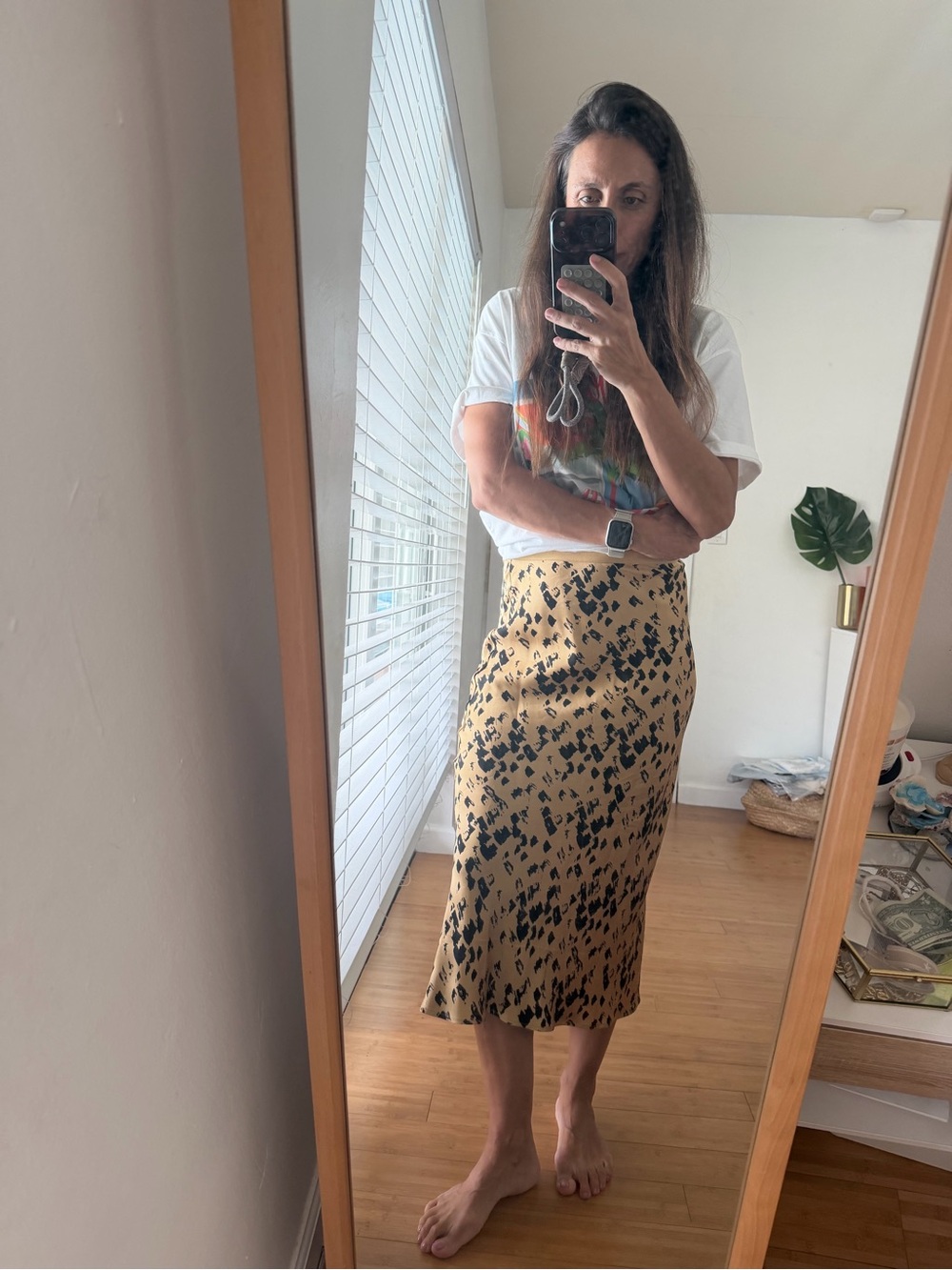 Anine Bing Printed Midi Skirt - Picture 4 of 8